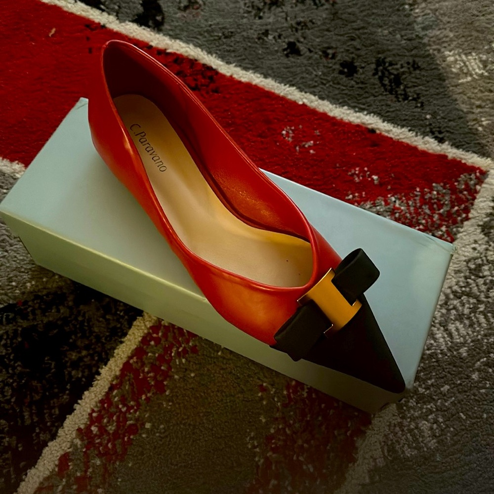 Red and black flat